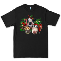 Black christmas cows with tree Premium Tee - RanaPortraitStore