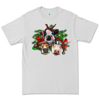Dove Grey christmas cows with tree Premium Tee - RanaPortraitStore