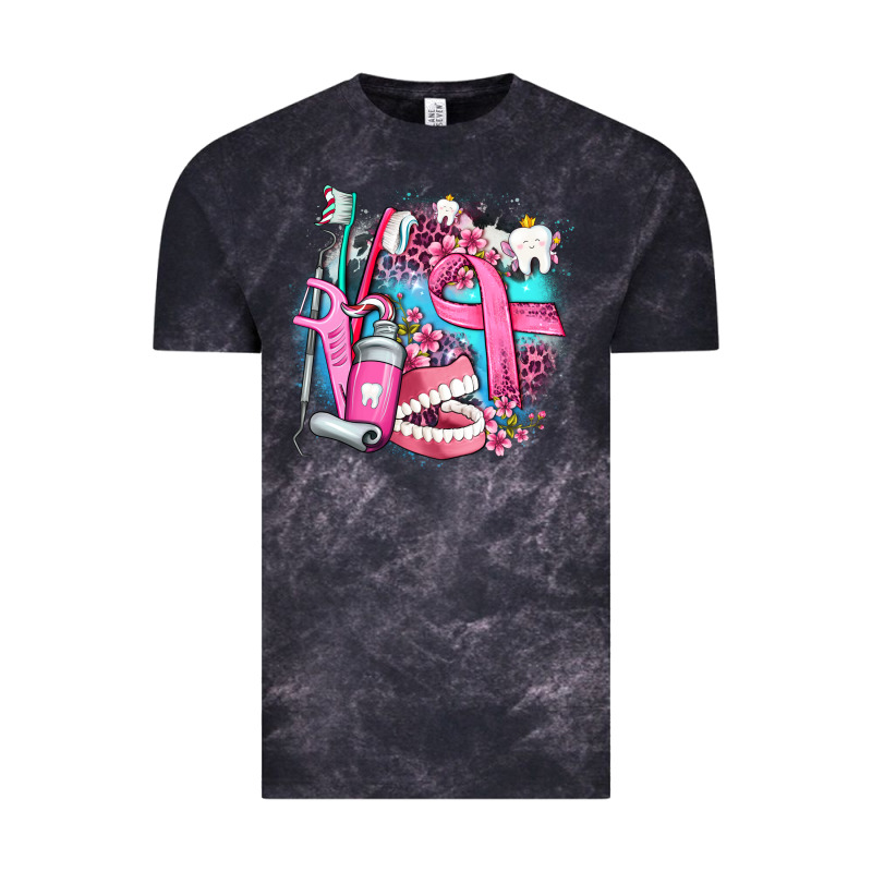 Dental Elements And Cancer With Cowhide And Leopard Vintage Tee by AdoDesignShop | Teevron