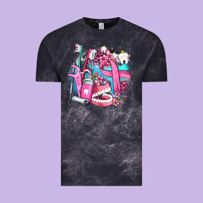 Dental Elements And Cancer With Cowhide And Leopard Vintage Tee Designed By Adodesignshop