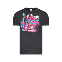 Vintage Black dental elements and cancer with cowhide and leopard Vintage Tee - AdoDesignShop