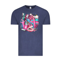 Vintage Denim dental elements and cancer with cowhide and leopard Vintage Tee - AdoDesignShop