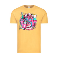 Vintage Mustard dental elements and cancer with cowhide and leopard Vintage Tee - AdoDesignShop