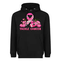 Black tackle cancer pumpkins football and ribbon breast cancer awareness Heavyweight Hoodie - Jasminsmagicworld