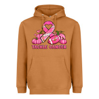 Meerkat tackle cancer pumpkins football and ribbon breast cancer awareness Heavyweight Hoodie - Jasminsmagicworld