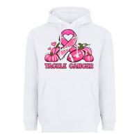 White tackle cancer pumpkins football and ribbon breast cancer awareness Heavyweight Hoodie - Jasminsmagicworld