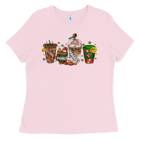 Bubblegum Pink american football coffee cups Ladies Tee - texasbilliewilder