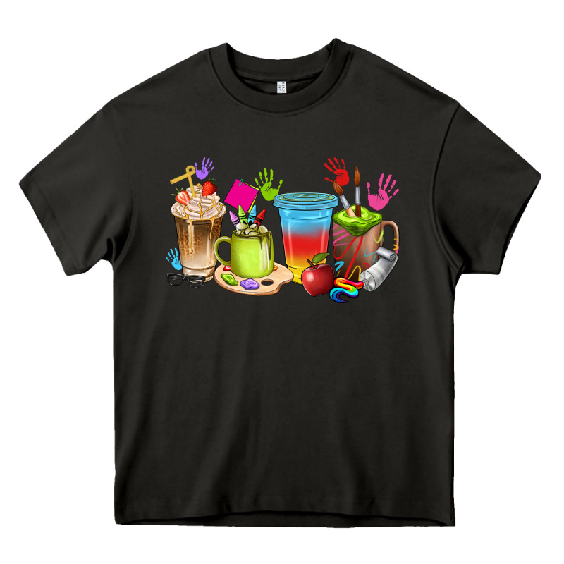 Art Teacher Coffee Cups Heavy Core Tee by texasbilliewilder | Teevron