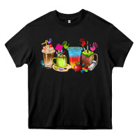Black art teacher coffee cups Heavy Core Tee - texasbilliewilder