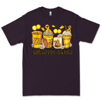 Plum childhood cancer coffee cups Premium Tee - Zillion Design Studio