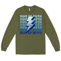 Army Green mom of both boys Long Sleeve Tee - MaliasSmallBusiness