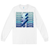 White mom of both boys Long Sleeve Tee - MaliasSmallBusiness