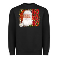 Black christmas ho ho ho santa clause Heavyweight Sweatshirt - AdoDesignShop