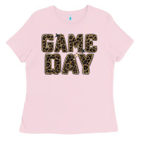 Bubblegum Pink game day leopard Ladies Tee - Zillion Design Studio