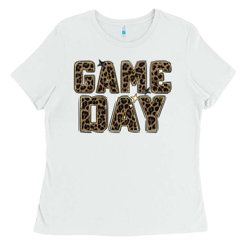 Game Day Leopard Ladies Tee by Zillion Design Studio | Teevron