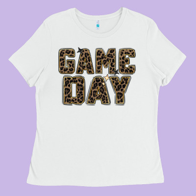 Game Day Leopard Ladies Tee Designed By Zillion Design Studio