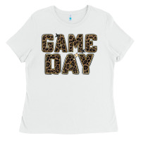 White game day leopard Ladies Tee - Zillion Design Studio