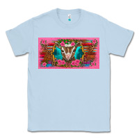 Dusty Blue western baby boer goat pink flowers serape leopard pink glitter patter Classic Tee - BarkalooDesign