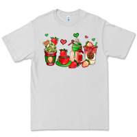 Dove Grey strawberry coffee cups Premium Tee - AdoDesignShop