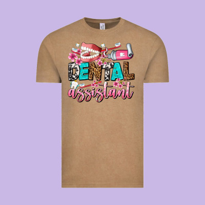Dental Assistant Vintage Tee Designed By Adodesignshop