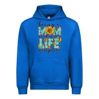 Cobalt Being a Mom makes my life complete Mother's Day Urban Hoodie - CowGirlArtShop