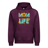 Mauve Wine Being a Mom makes my life complete Mother's Day Urban Hoodie - CowGirlArtShop
