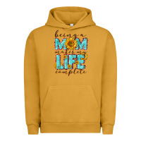 Pigment Peanut Butter Being a Mom makes my life complete Mother's Day Urban Hoodie - CowGirlArtShop
