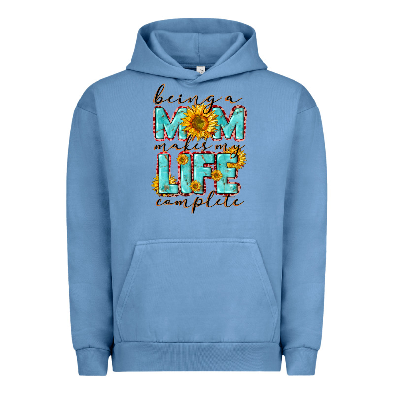 Being A Mom Makes My Life Complete Mother's Day Urban Hoodie by CowGirlArtShop | Teevron