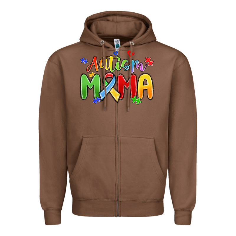 Autism Mama Zipper Hoodie by MaliasSmallBusiness | Teevron