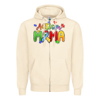 Sandshell autism mama Zipper Hoodie - MaliasSmallBusiness
