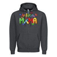 Smoke autism mama Zipper Hoodie - MaliasSmallBusiness