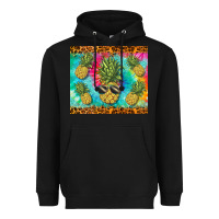 Black summer pineapple Heavyweight Hoodie - BarkalooDesign