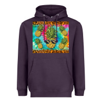 Plum summer pineapple Heavyweight Hoodie - BarkalooDesign