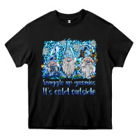 Black snuggle up gnomies it's coll outside Heavy Core Tee - BarkalooDesign