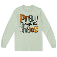 Matcha pray throthe chaos Long Sleeve Tee - MaliasSmallBusiness