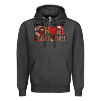 Charcoal Heather santa s favorite coffee school secretary Zipper Hoodie - MaliasSmallBusiness