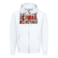 Santa S Favorite Coffee School Secretary Zipper Hoodie | Teevron