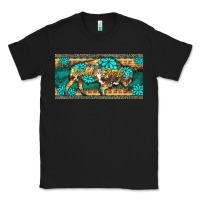 Black western  bison wild soul turquoise's gemstones  license plate template Classic Tee - BarkalooDesign