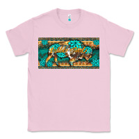 Bubblegum Pink western  bison wild soul turquoise's gemstones  license plate template Classic Tee - BarkalooDesign