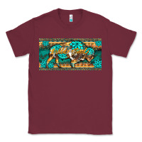 Burgundy western  bison wild soul turquoise's gemstones  license plate template Classic Tee - BarkalooDesign
