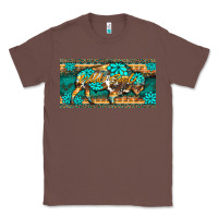 Chestnut western  bison wild soul turquoise's gemstones  license plate template Classic Tee - BarkalooDesign