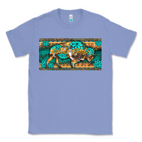 Colony Blue western  bison wild soul turquoise's gemstones  license plate template Classic Tee - BarkalooDesign