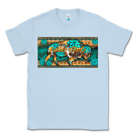 Dusty Blue western  bison wild soul turquoise's gemstones  license plate template Classic Tee - BarkalooDesign