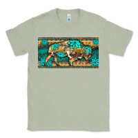 Matcha western  bison wild soul turquoise's gemstones  license plate template Classic Tee - BarkalooDesign