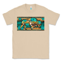Mushroom western  bison wild soul turquoise's gemstones  license plate template Classic Tee - BarkalooDesign