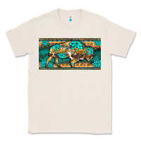 Natural western  bison wild soul turquoise's gemstones  license plate template Classic Tee - BarkalooDesign