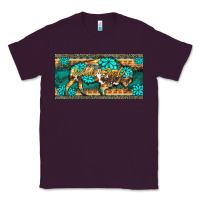 Plum western  bison wild soul turquoise's gemstones  license plate template Classic Tee - BarkalooDesign