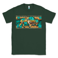 Sports Green western  bison wild soul turquoise's gemstones  license plate template Classic Tee - BarkalooDesign