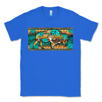True Royal western  bison wild soul turquoise's gemstones  license plate template Classic Tee - BarkalooDesign