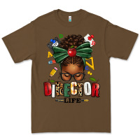 Cacao director life afro messy bun Premium Tee - texasbilliewilder